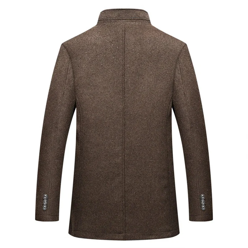 Herren Klassischer Wintermantel mit Stehkragen – Eleganter Business- und Freizeitstil - Image 4