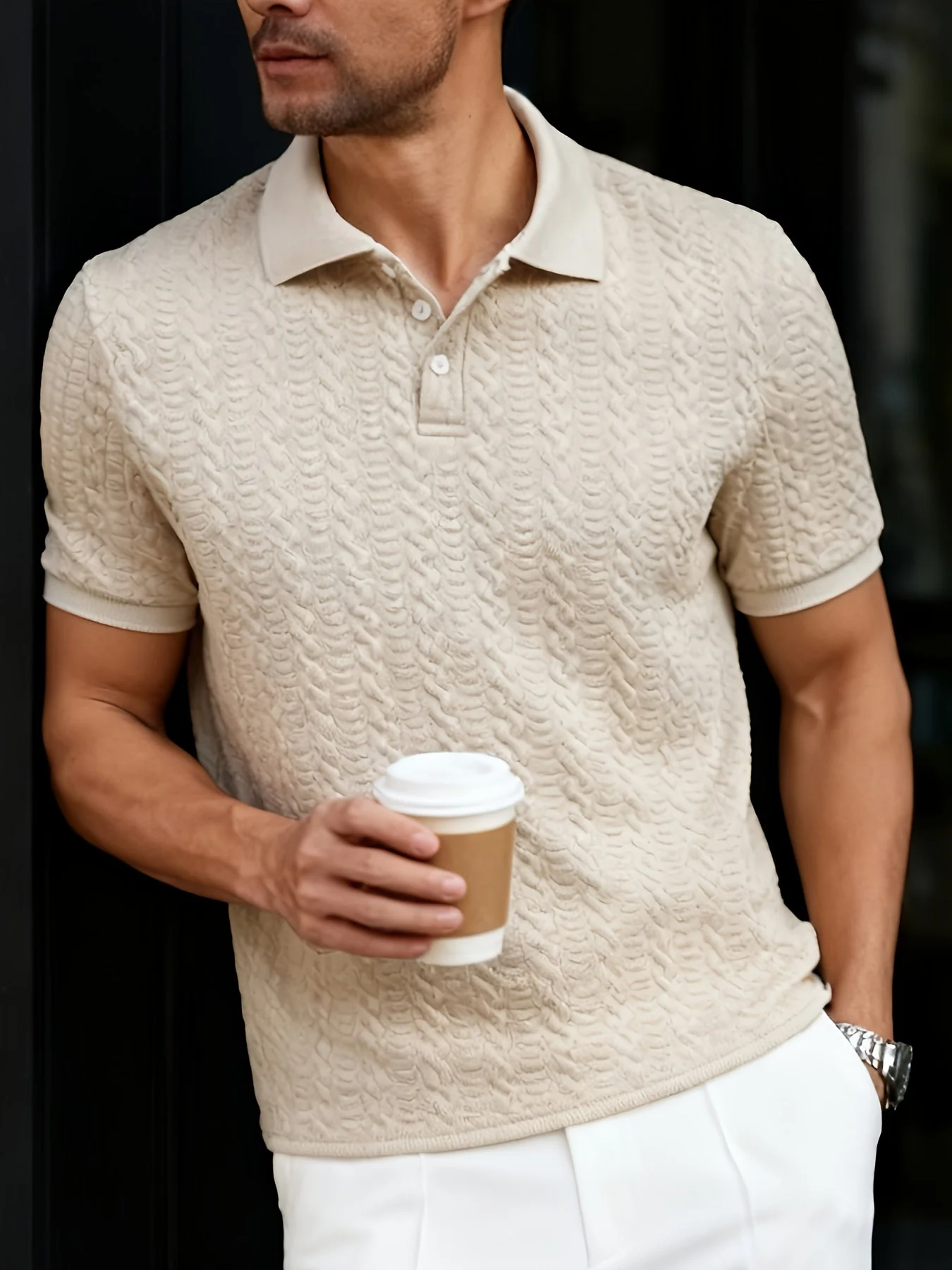 Herren Kurzarm Polo Shirt Modern Casual für Freizeit und Alltag - Image 4