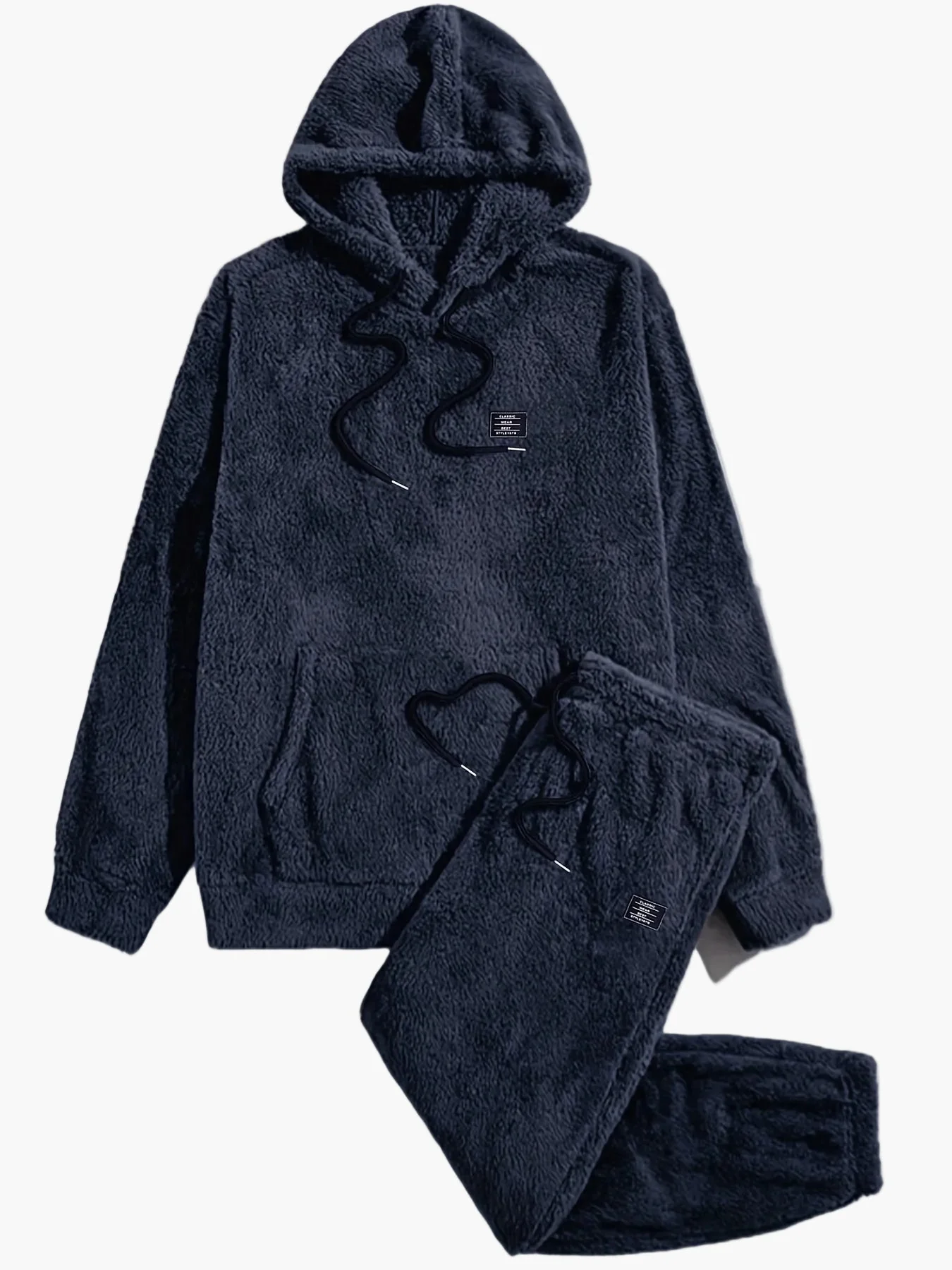 Herren Kuscheliges Kapuzenpullover & Jogginghose Set – Bequemer Freizeitanzug für Herbst und Winter - Image 3