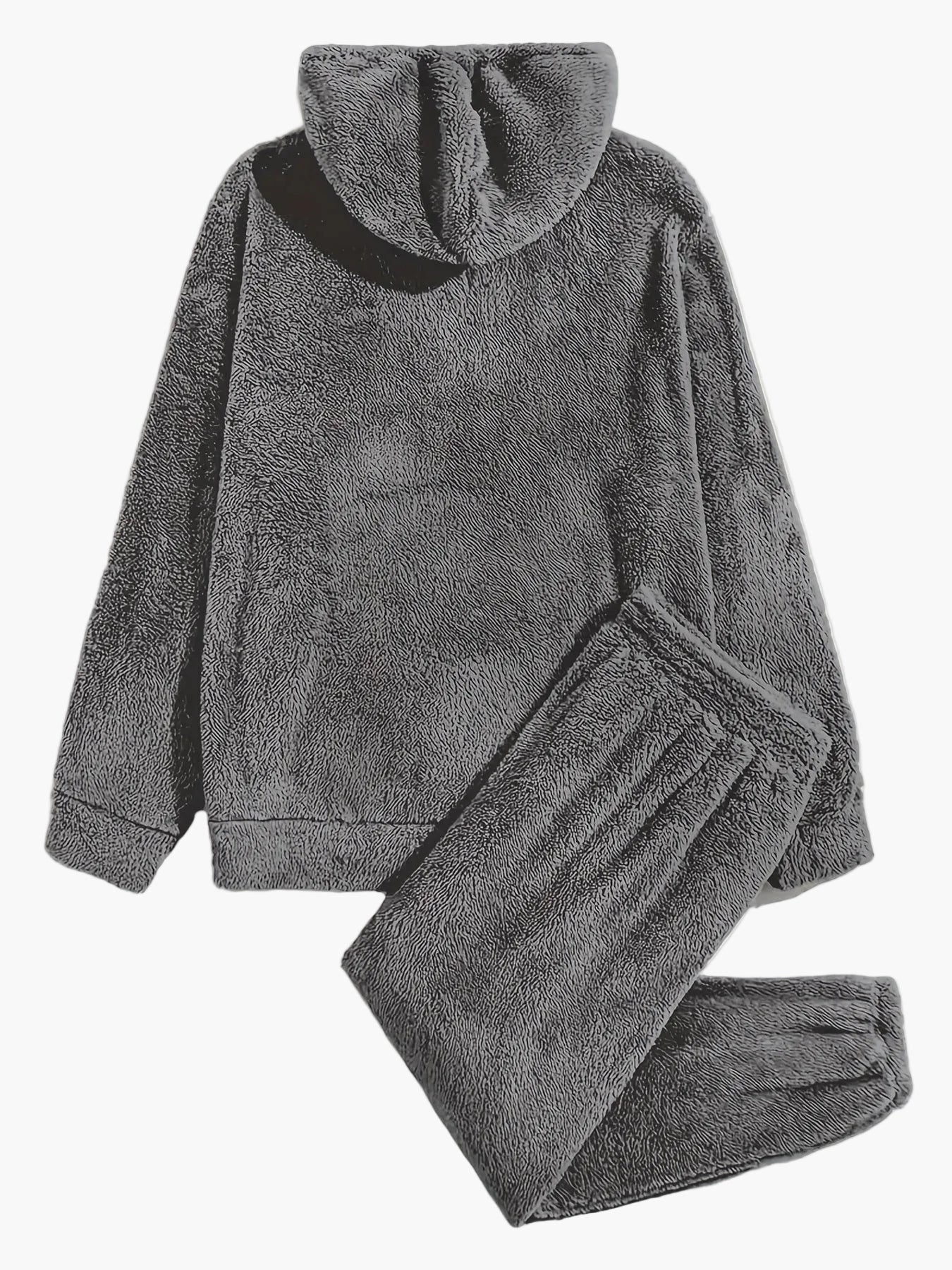 Herren Kuscheliges Kapuzenpullover & Jogginghose Set – Bequemer Freizeitanzug für Herbst und Winter - Image 4