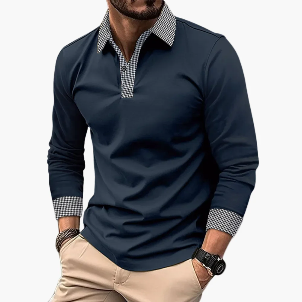 Herren Langarm Polo – Modernes Design für Alltag, Büro & Freizeit - Image 3