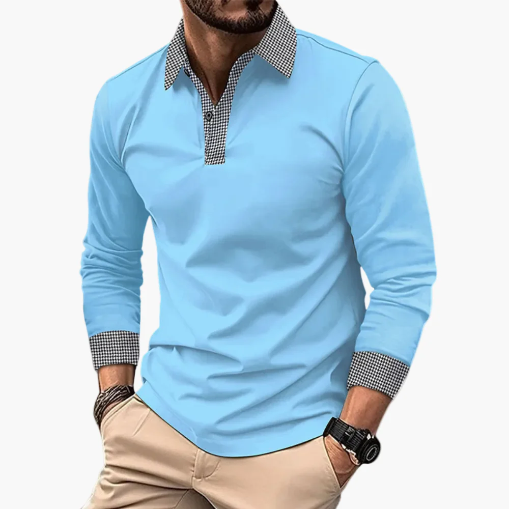 Herren Langarm Polo – Modernes Design für Alltag, Büro & Freizeit - Image 4