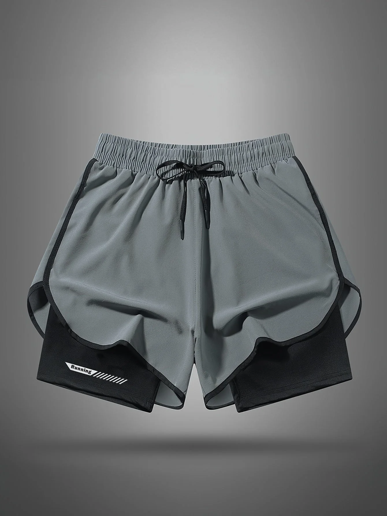 Herren Laufshorts mit integrierter Kompressionshose – Sportliche 2-in-1 Fitnessshorts für Training & Jogging