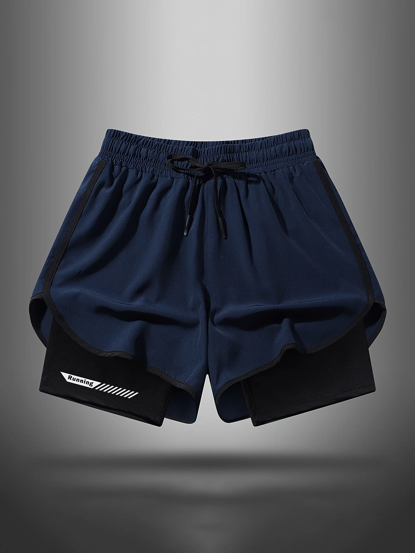 Herren Laufshorts mit integrierter Kompressionshose – Sportliche 2-in-1 Fitnessshorts für Training & Jogging - Image 3