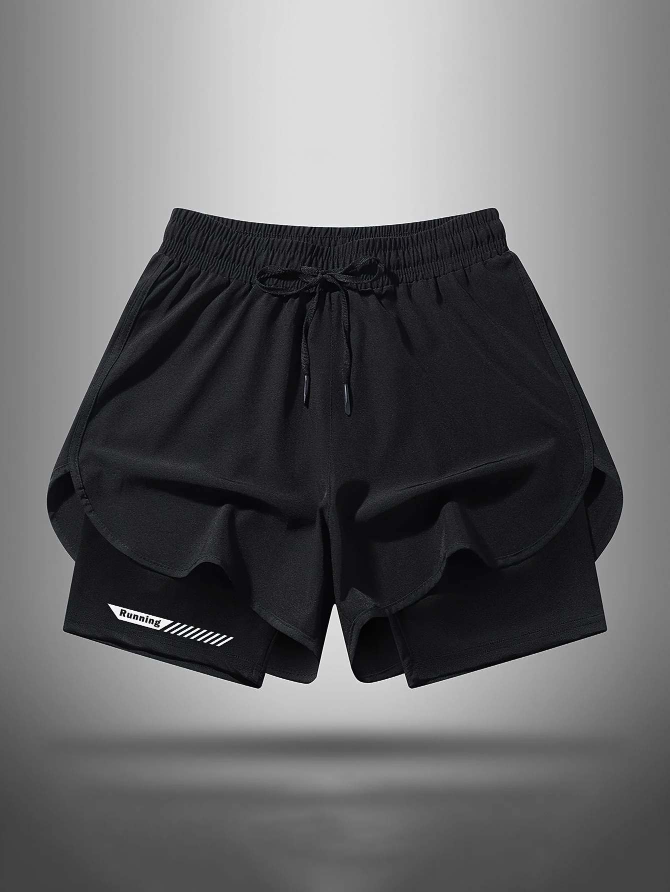 Herren Laufshorts mit integrierter Kompressionshose – Sportliche 2-in-1 Fitnessshorts für Training & Jogging - Image 4