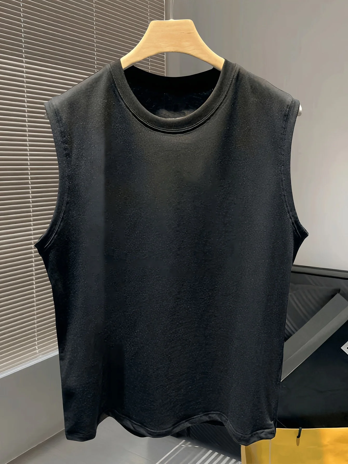 Herren Lockeres ärmelloses Freizeit-Sommer-Top – Rundhals, Ideal für Sport & Alltag