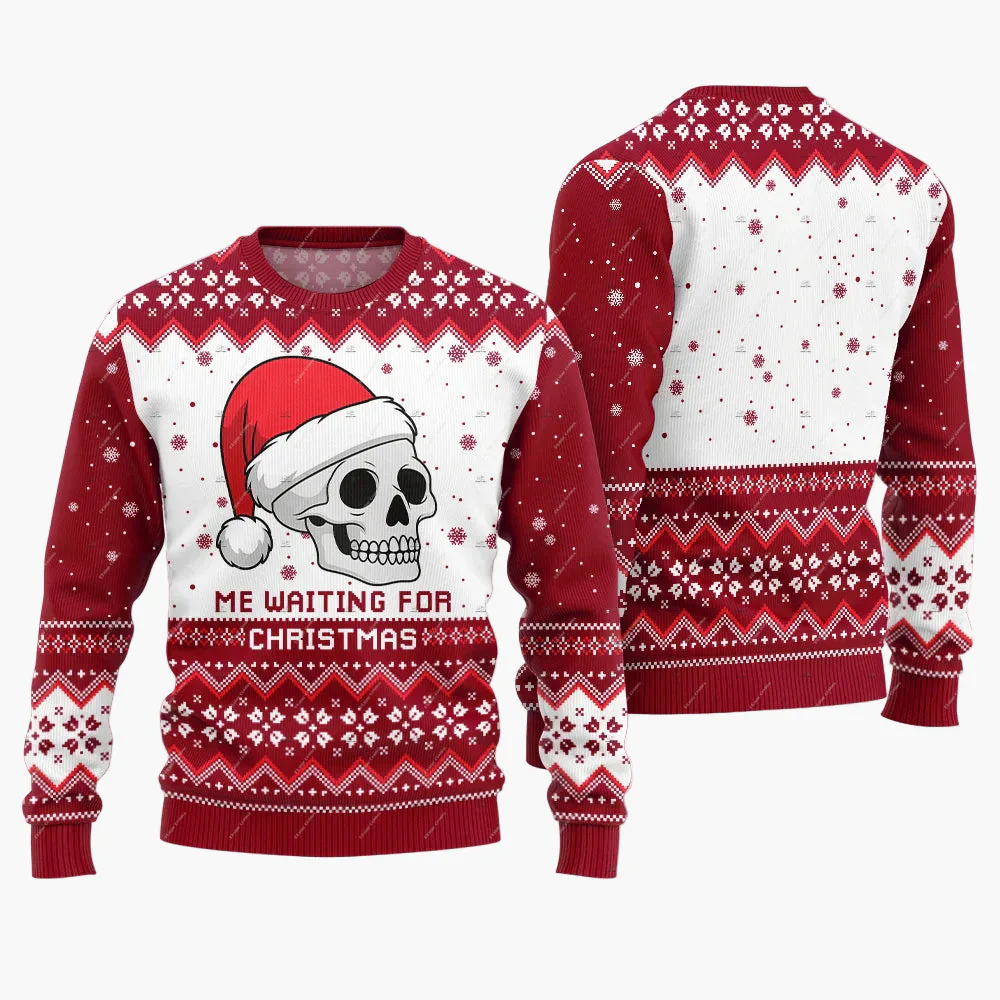 Herren Lustiger Ugly Christmas Sweater Jingle Balls Weihnachts-Pullover – Humorvoller Festlicher Party Pullover - Image 2
