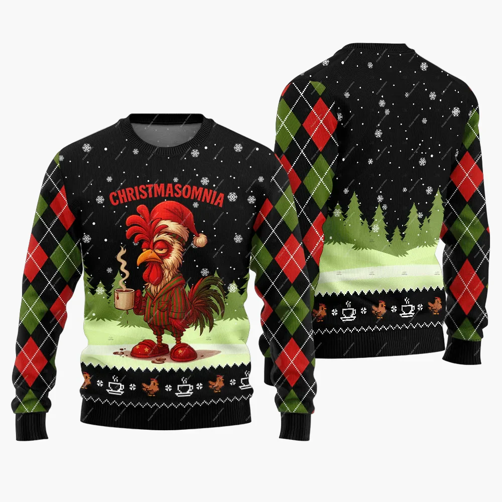 Herren Lustiger Ugly Christmas Sweater Jingle Balls Weihnachts-Pullover – Humorvoller Festlicher Party Pullover - Image 7