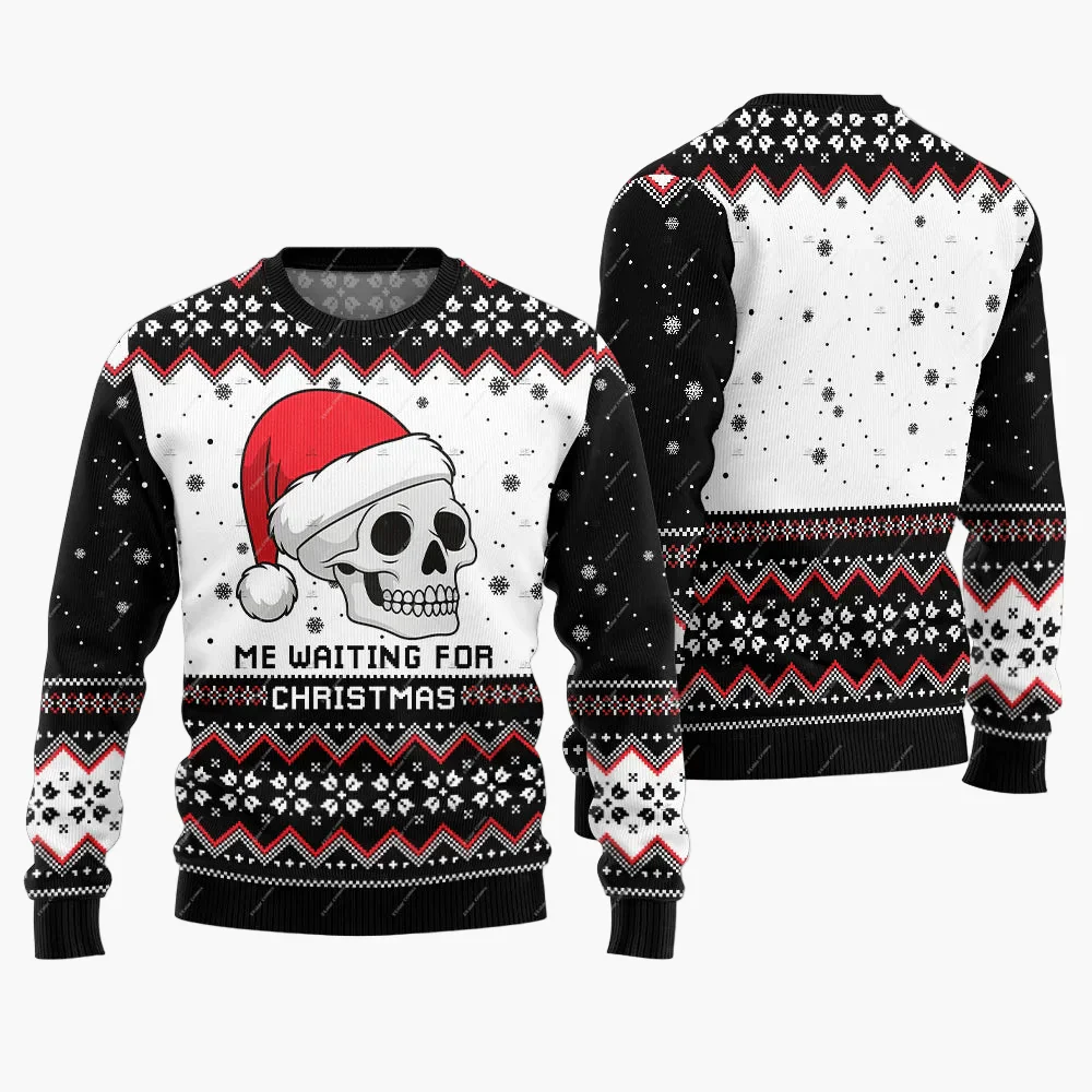 Herren Lustiger Ugly Christmas Sweater Jingle Balls Weihnachts-Pullover – Humorvoller Festlicher Party Pullover - Image 8
