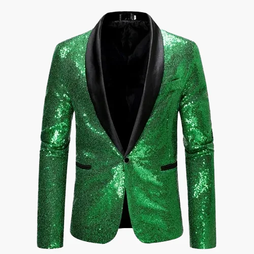Herren Luxus Party Sakko – Glitzerndes Modernes Abendjackett für Events und Feierlichkeiten - Image 10