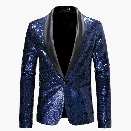 Herren Luxus Party Sakko – Glitzerndes Modernes Abendjackett für Events und Feierlichkeiten - Image 11