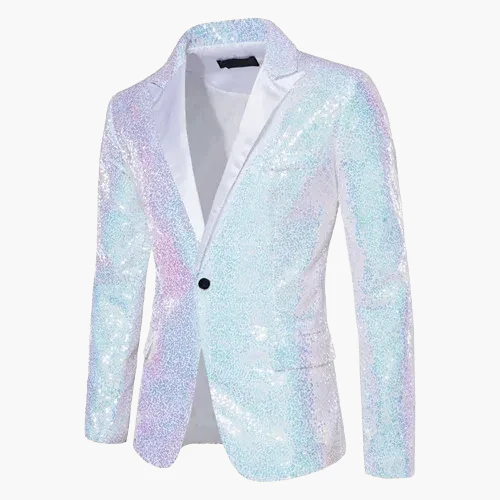 Herren Luxus Party Sakko – Glitzerndes Modernes Abendjackett für Events und Feierlichkeiten - Image 12