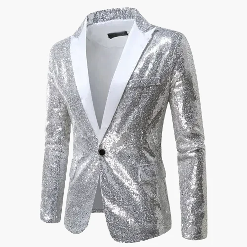 Herren Luxus Party Sakko – Glitzerndes Modernes Abendjackett für Events und Feierlichkeiten - Image 13