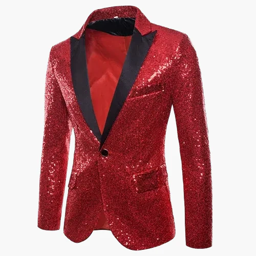 Herren Luxus Party Sakko – Glitzerndes Modernes Abendjackett für Events und Feierlichkeiten - Image 14