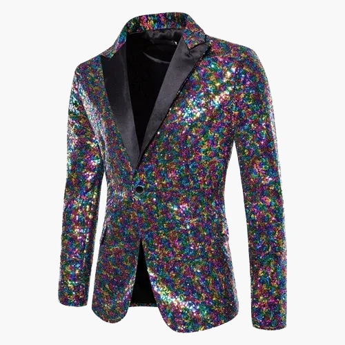 Herren Luxus Party Sakko – Glitzerndes Modernes Abendjackett für Events und Feierlichkeiten - Image 19