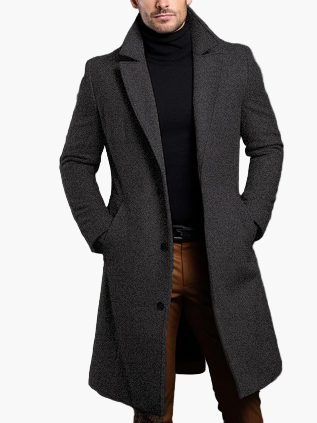 Herren Mantel Klassisch Modern Business & Freizeit - Image 2