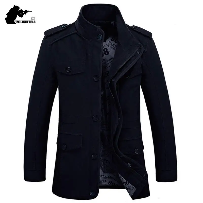 Herren Militärstil Freizeitjacke – Outdoor Übergangsjacke mit vielen Taschen - Image 2