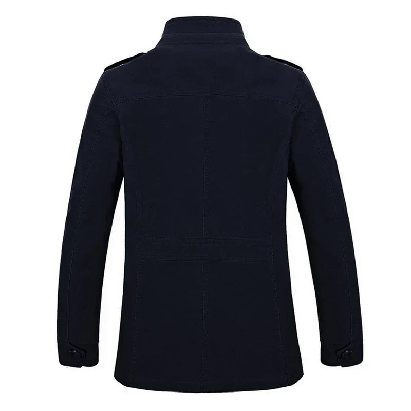 Herren Militärstil Freizeitjacke – Outdoor Übergangsjacke mit vielen Taschen - Image 3