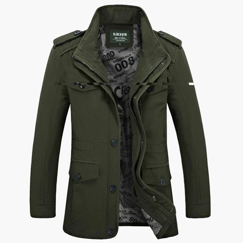Herren Militärstil Freizeitjacke – Outdoor Übergangsjacke mit vielen Taschen - Image 9
