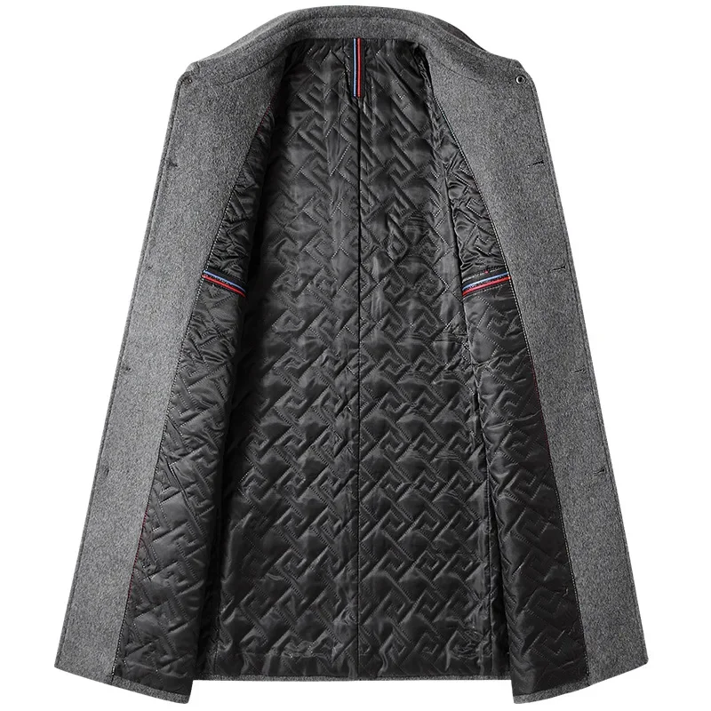Herren Modern Mantel – Klassischer Reversmantel im koreanischen Stil, Halblang, für Herbst und Winter - Image 3