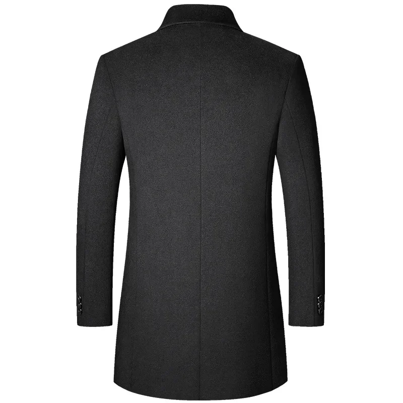 Herren Modern Mantel – Klassischer Reversmantel im koreanischen Stil, Halblang, für Herbst und Winter - Image 5