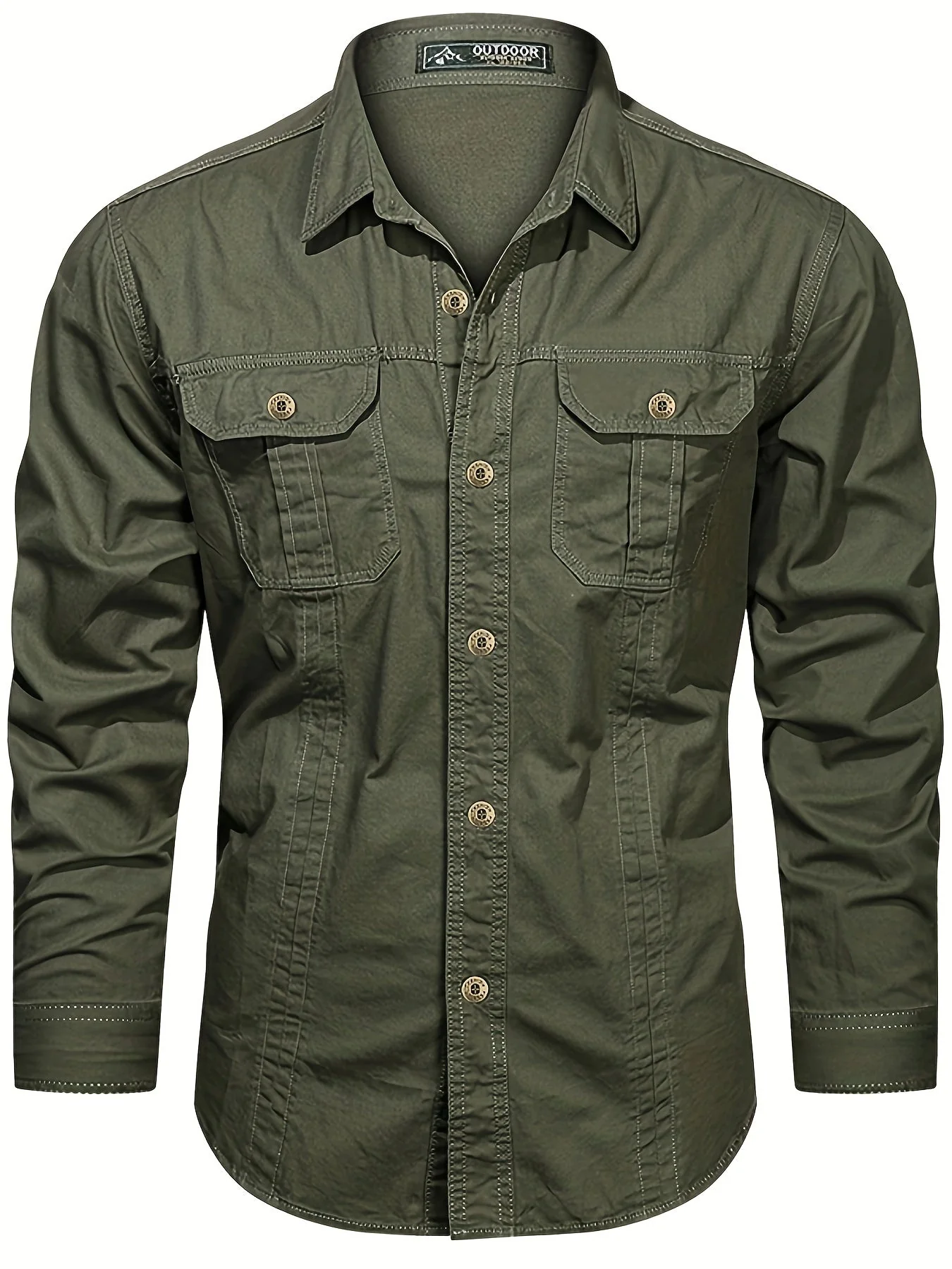 Herren Outdoor Freizeit Hemd Langarm – Klassischer Utility-Look für Alltag und Abenteuer - Image 2