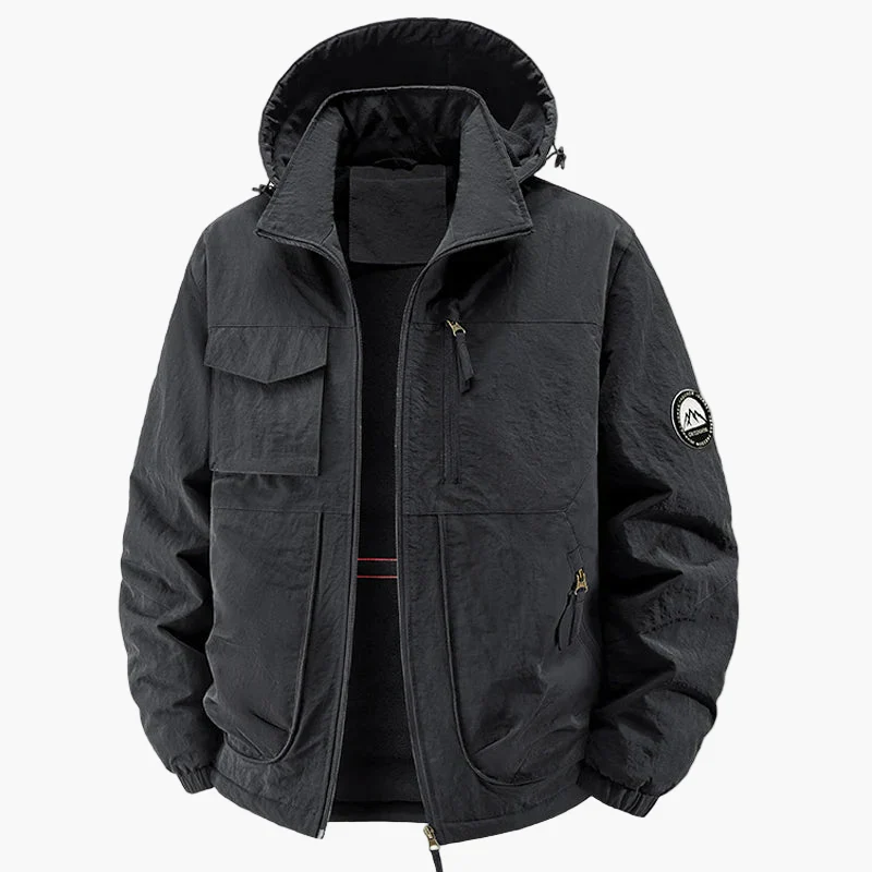 Herren Outdoor Freizeitjacke mit Kapuze – Winddicht & Warm, Ideal für Herbst und Winter - Image 5