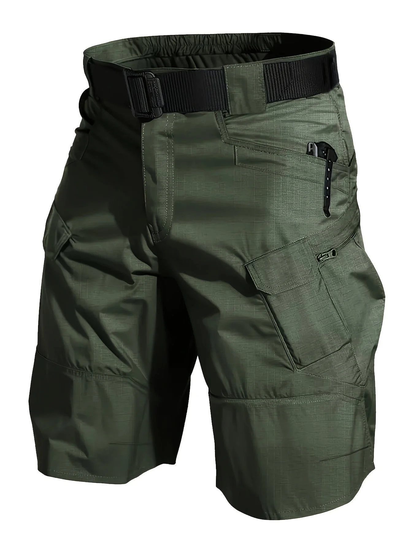 Herren Outdoor Funktionsshorts mit Taschen und Gürtel – Ideal für Wandern und Freizeit - Image 3