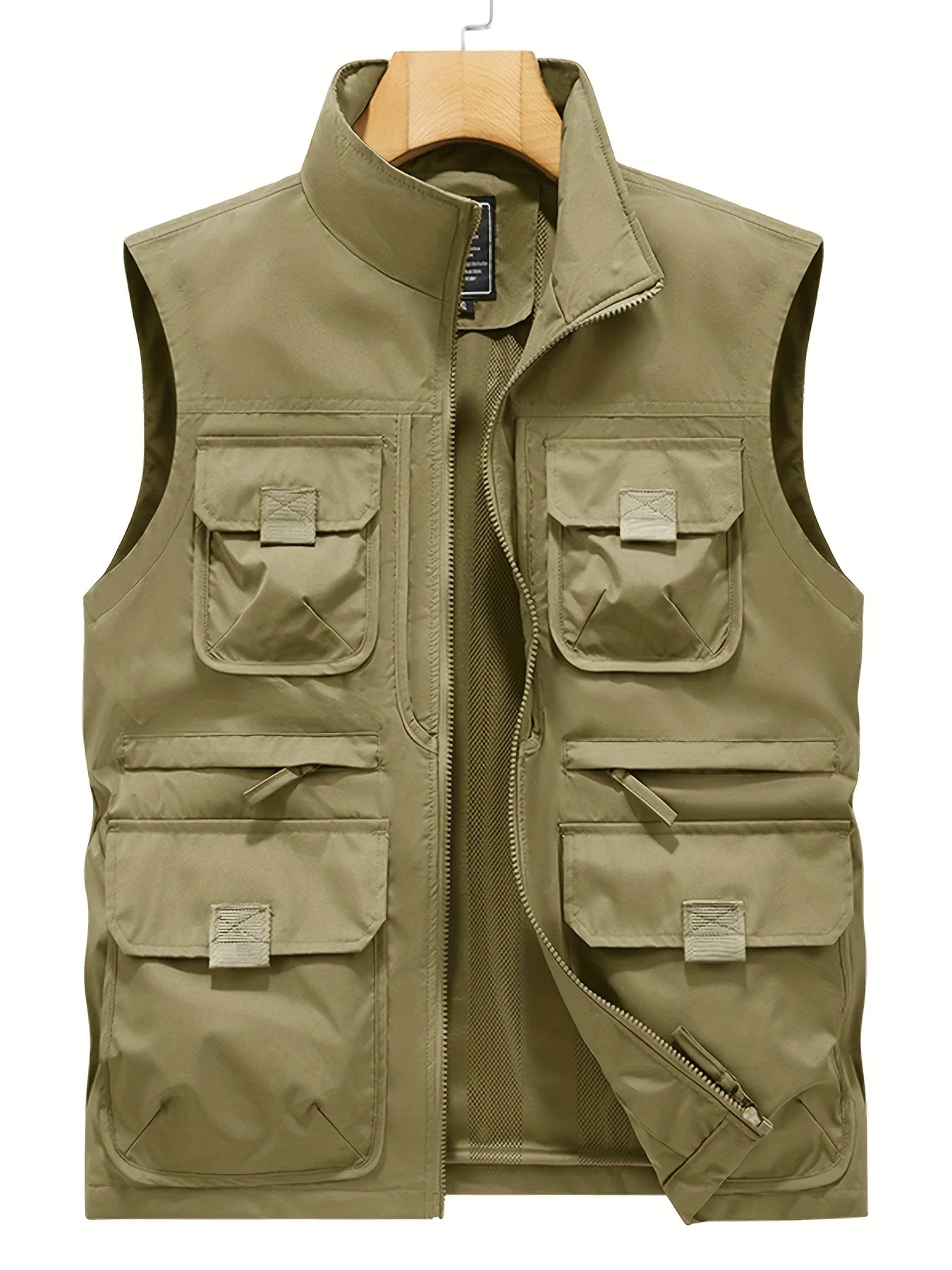 Herren Outdoor Utility Weste mit Mehreren Taschen für Freizeit und Abenteuer - Image 6