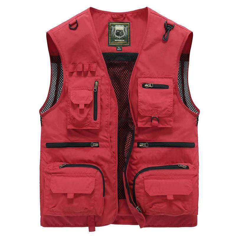 Herren Outdoor Weste mit vielen Taschen – Atmungsaktive Utility-Weste für Camping, Angeln, Wandern & Abenteuer - Image 4