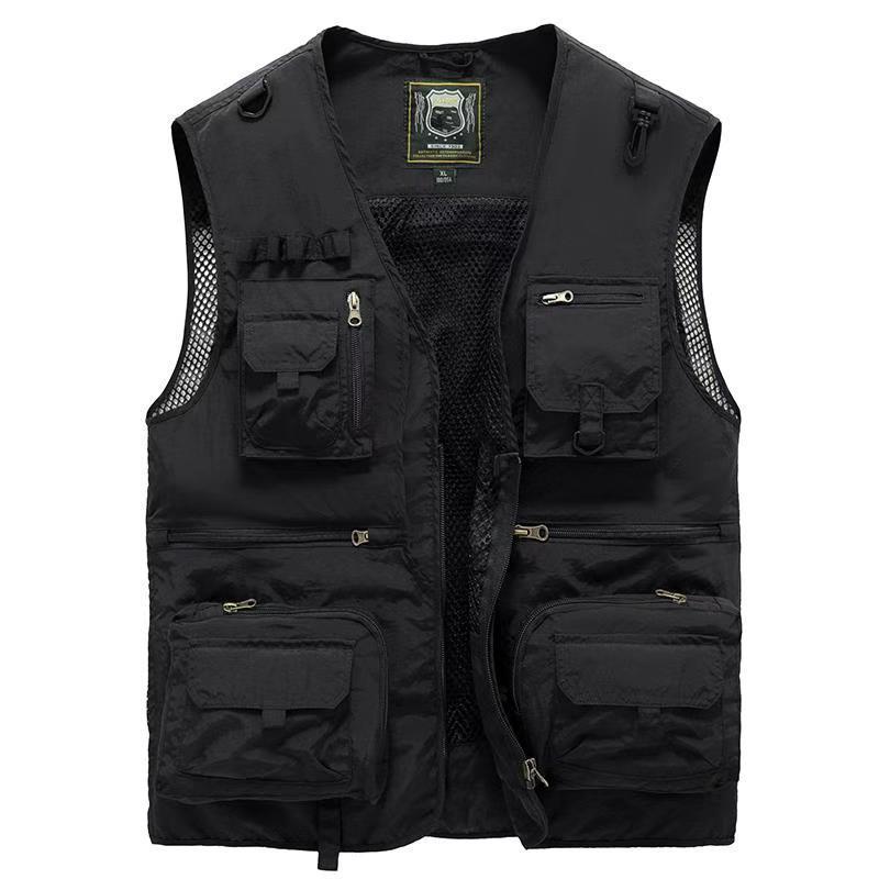 Herren Outdoor Weste mit vielen Taschen – Atmungsaktive Utility-Weste für Camping, Angeln, Wandern & Abenteuer - Image 5