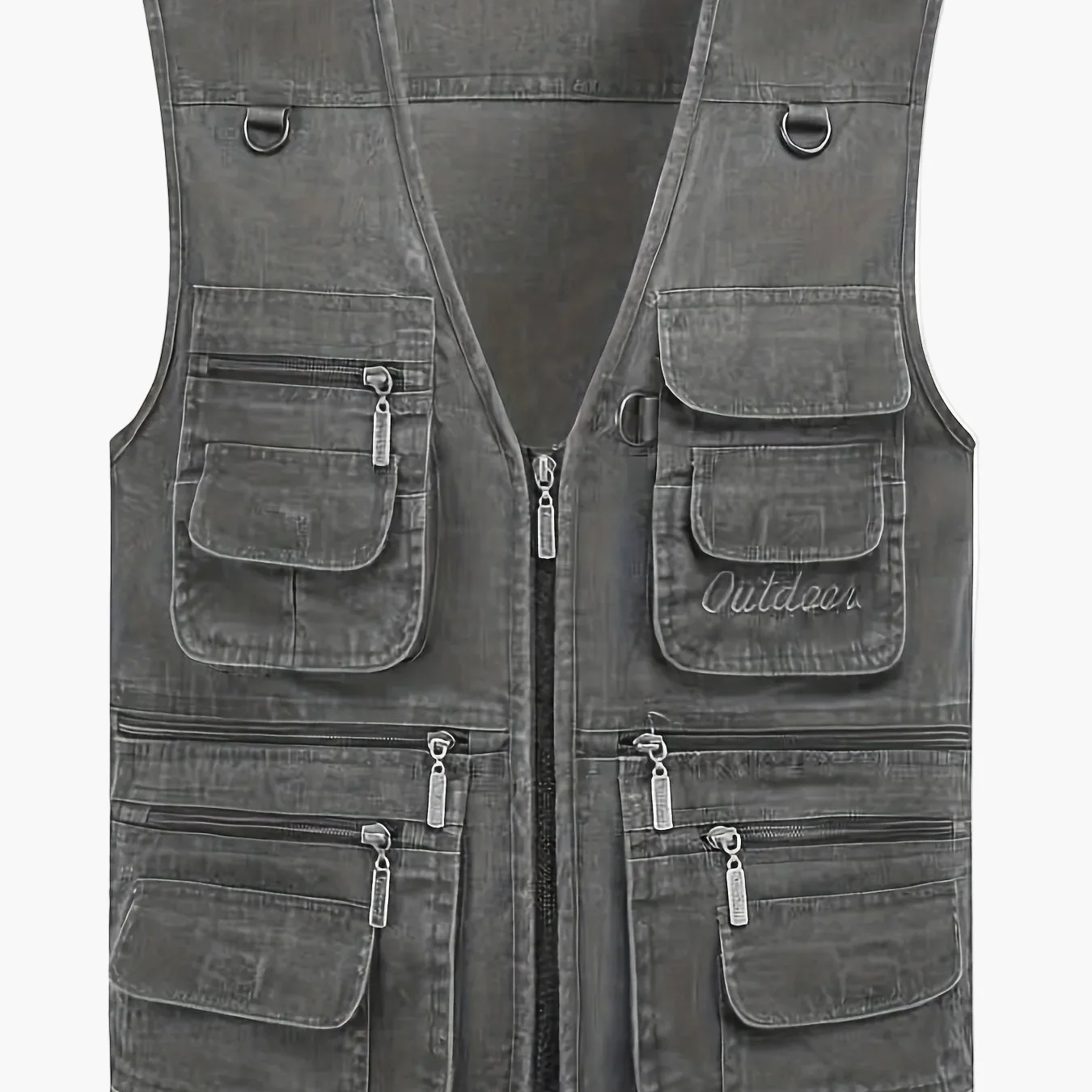 Herren Outdoor Weste mit vielen Taschen – Angler- & Fotoweste, Freizeit Utility Vest, Regular Fit - Image 11