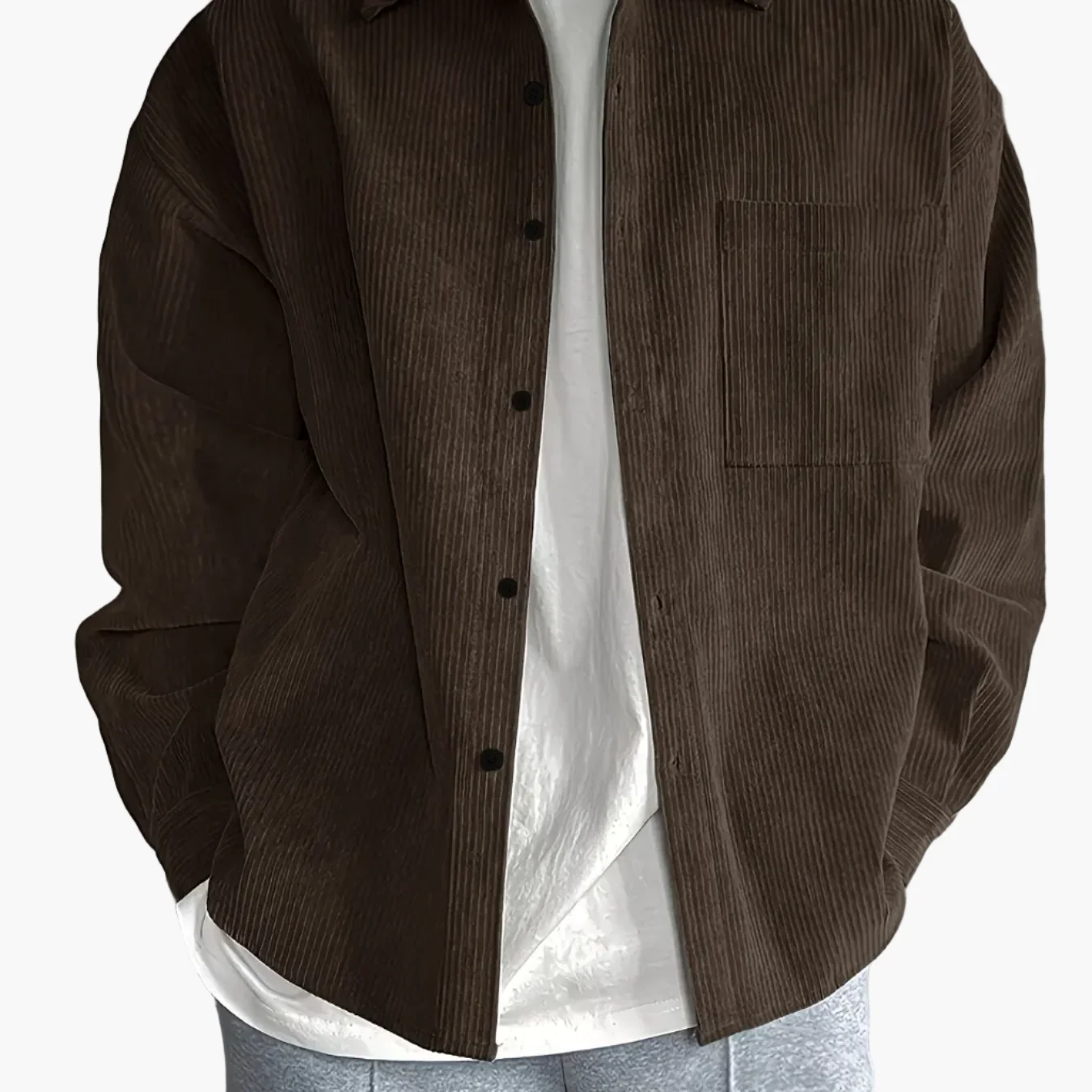Herren Oversize Freizeitjacke – Moderner Urban Style für Alltag und Freizeit - Image 12