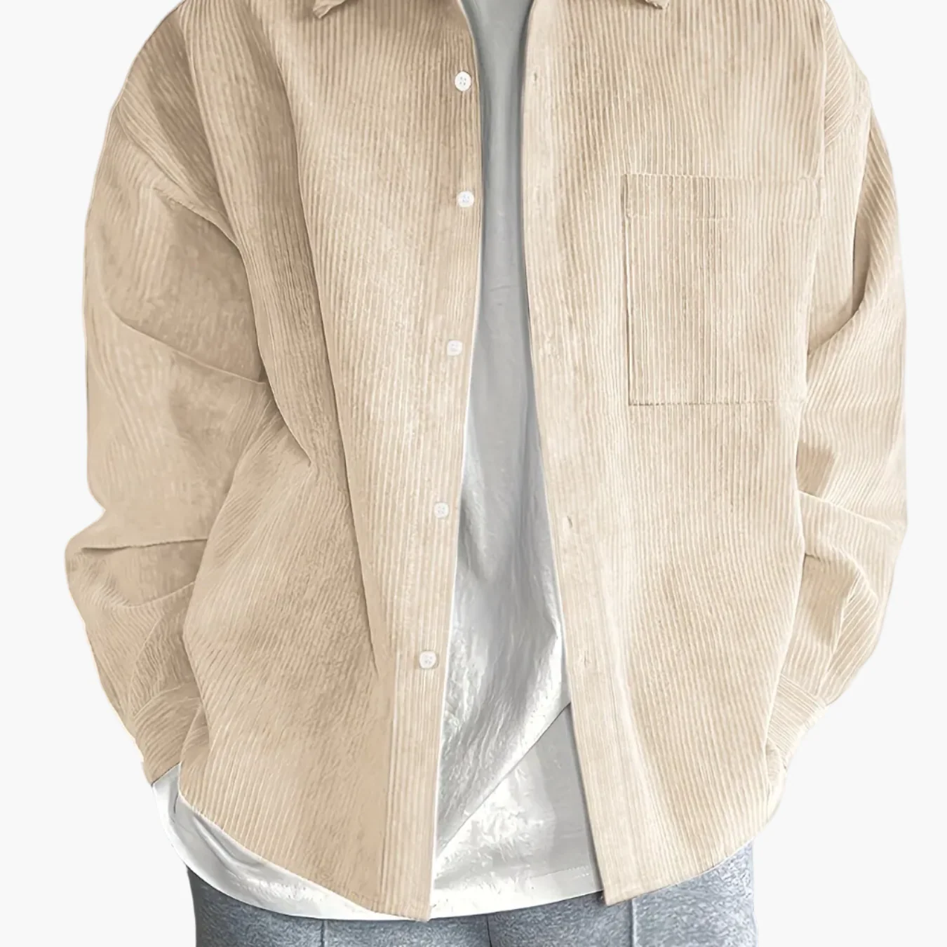 Herren Oversize Freizeitjacke – Moderner Urban Style für Alltag und Freizeit - Image 14