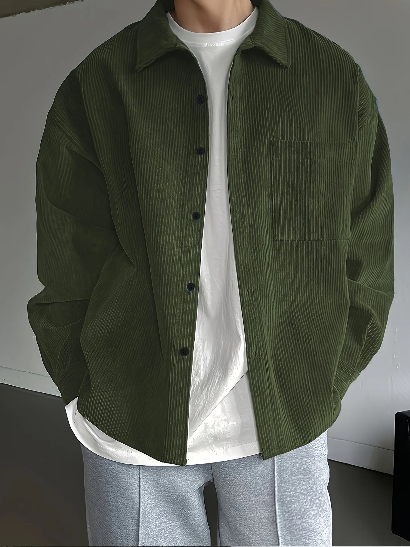 Herren Oversize Freizeitjacke – Moderner Urban Style für Alltag und Freizeit - Image 2