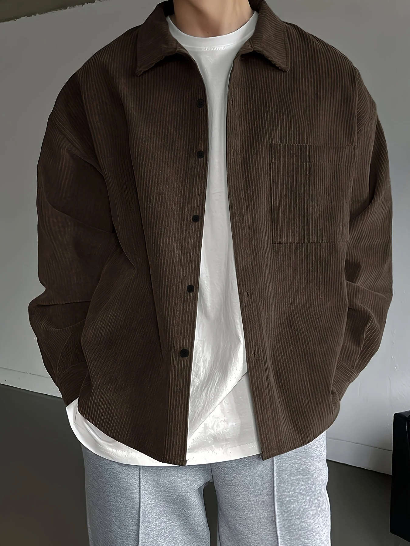 Herren Oversize Freizeitjacke – Moderner Urban Style für Alltag und Freizeit - Image 3