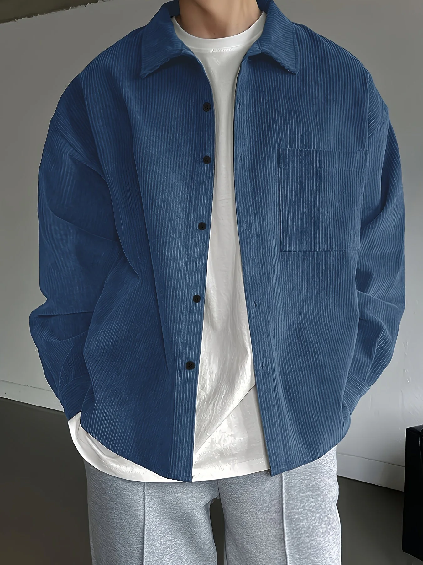 Herren Oversize Freizeitjacke – Moderner Urban Style für Alltag und Freizeit - Image 7