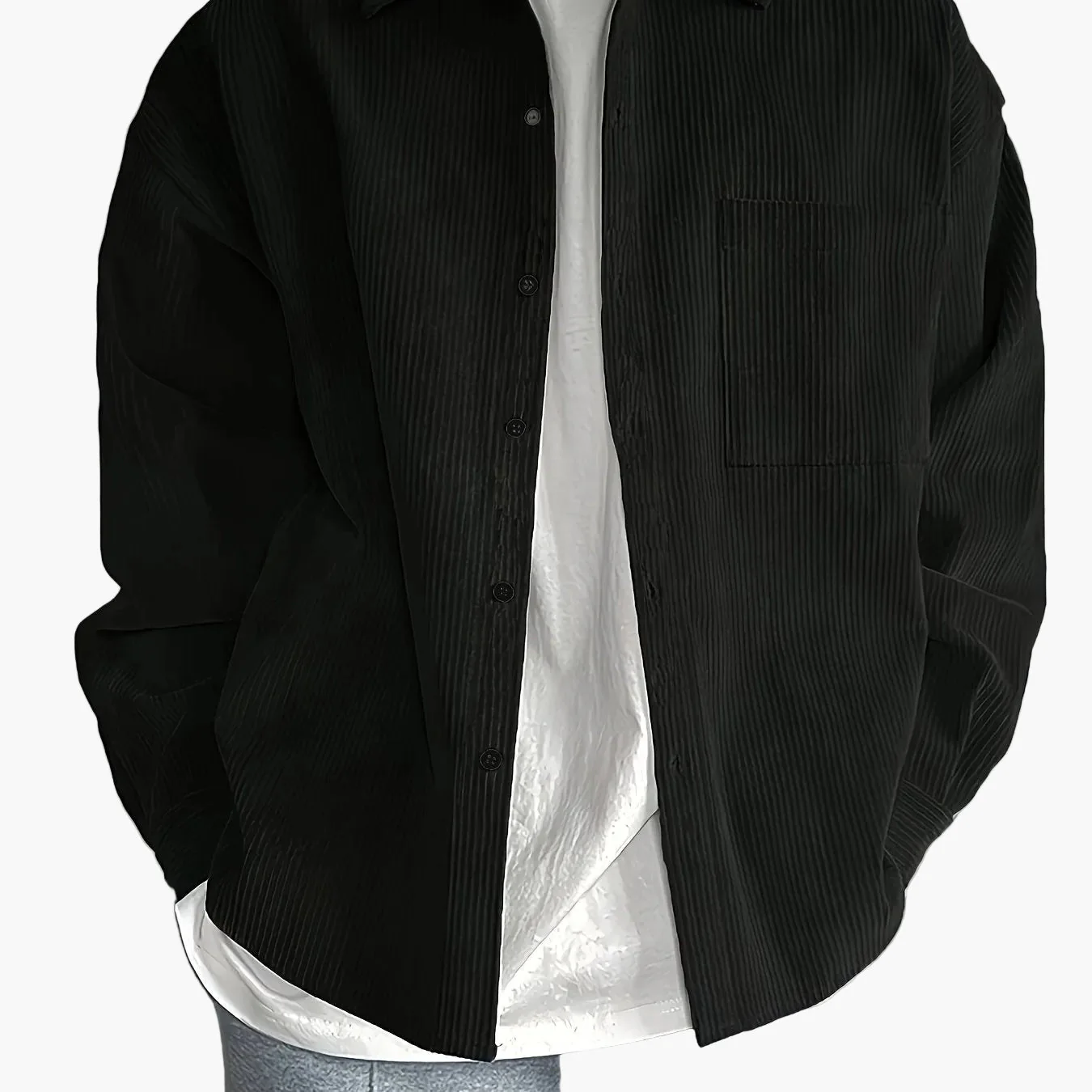 Herren Oversize Freizeitjacke – Moderner Urban Style für Alltag und Freizeit - Image 9