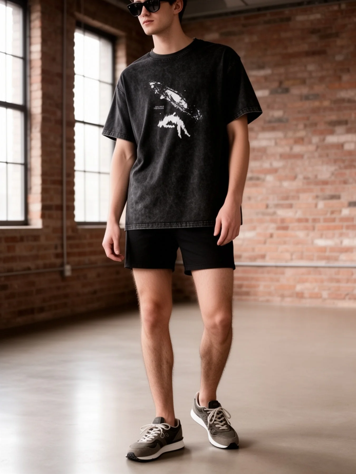 Herren Oversize Streetwear T-Shirt mit Print – Lässiger Sommer Look