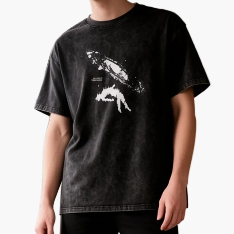 Herren Oversize Streetwear T-Shirt mit Print – Lässiger Sommer Look - Image 8