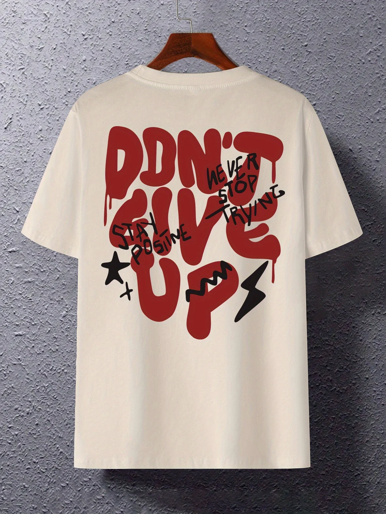 Herren Oversize Streetwear T-Shirt mit Motivdruck – Casual Style, Inspiration & Motivation - Image 3