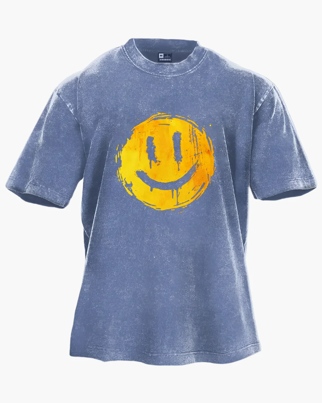 Herren Oversize T-Shirt mit Smiley Print – Streetwear Style für Freizeit und Alltag - Image 2