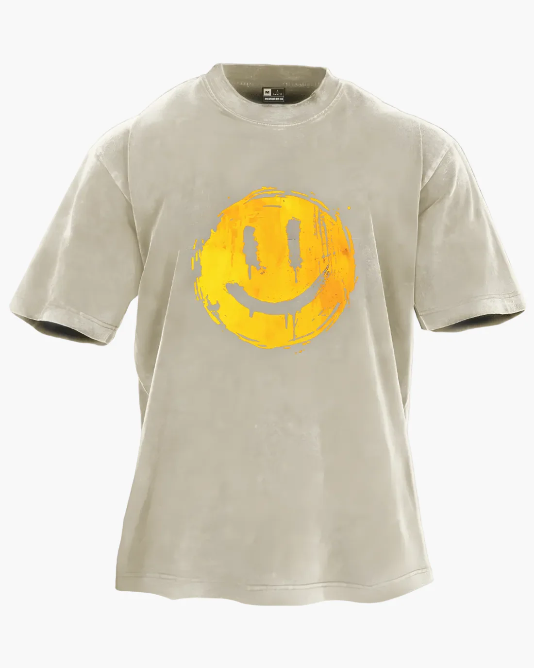 Herren Oversize T-Shirt mit Smiley Print – Streetwear Style für Freizeit und Alltag - Image 4