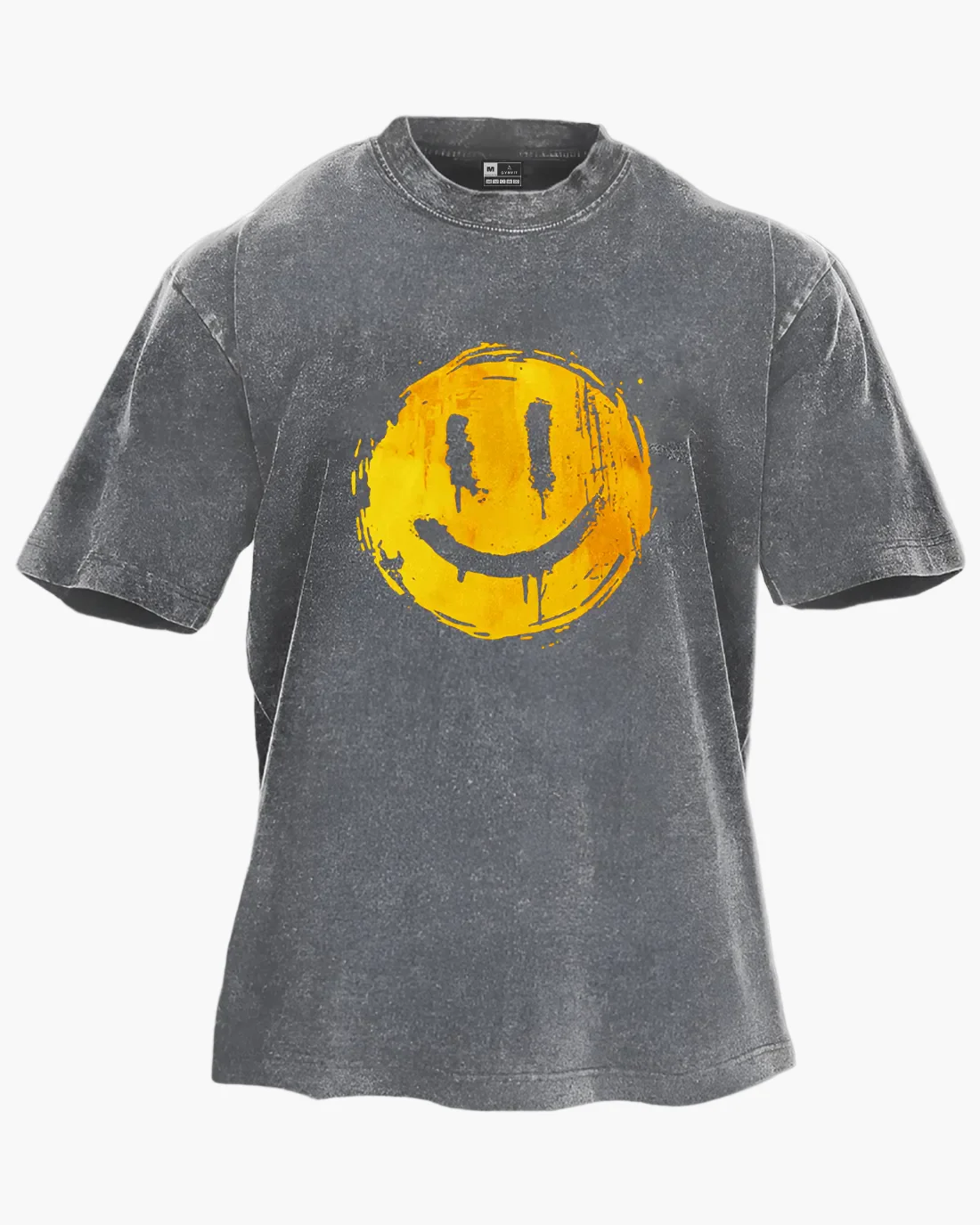 Herren Oversize T-Shirt mit Smiley Print – Streetwear Style für Freizeit und Alltag - Image 6