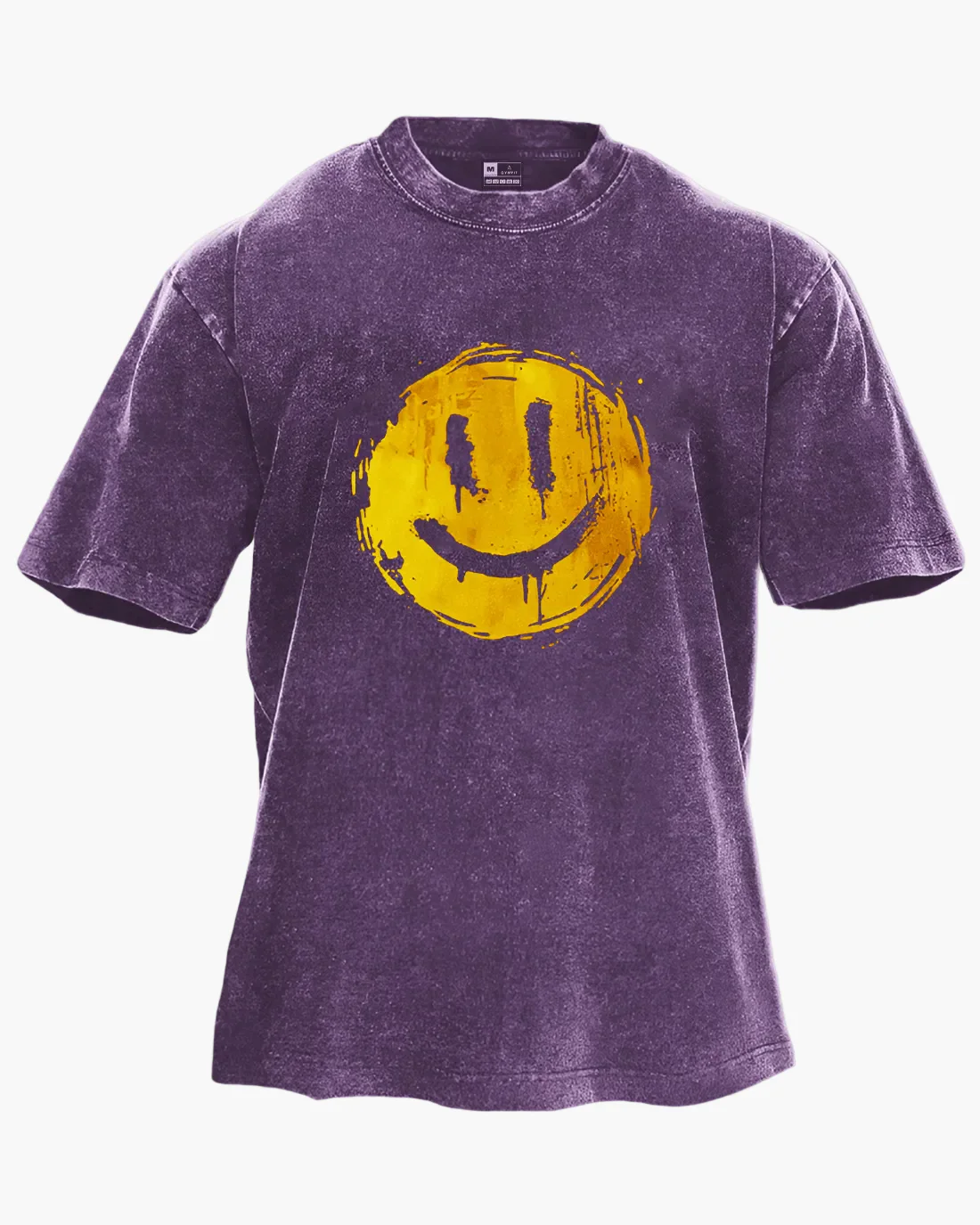 Herren Oversize T-Shirt mit Smiley Print – Streetwear Style für Freizeit und Alltag - Image 7
