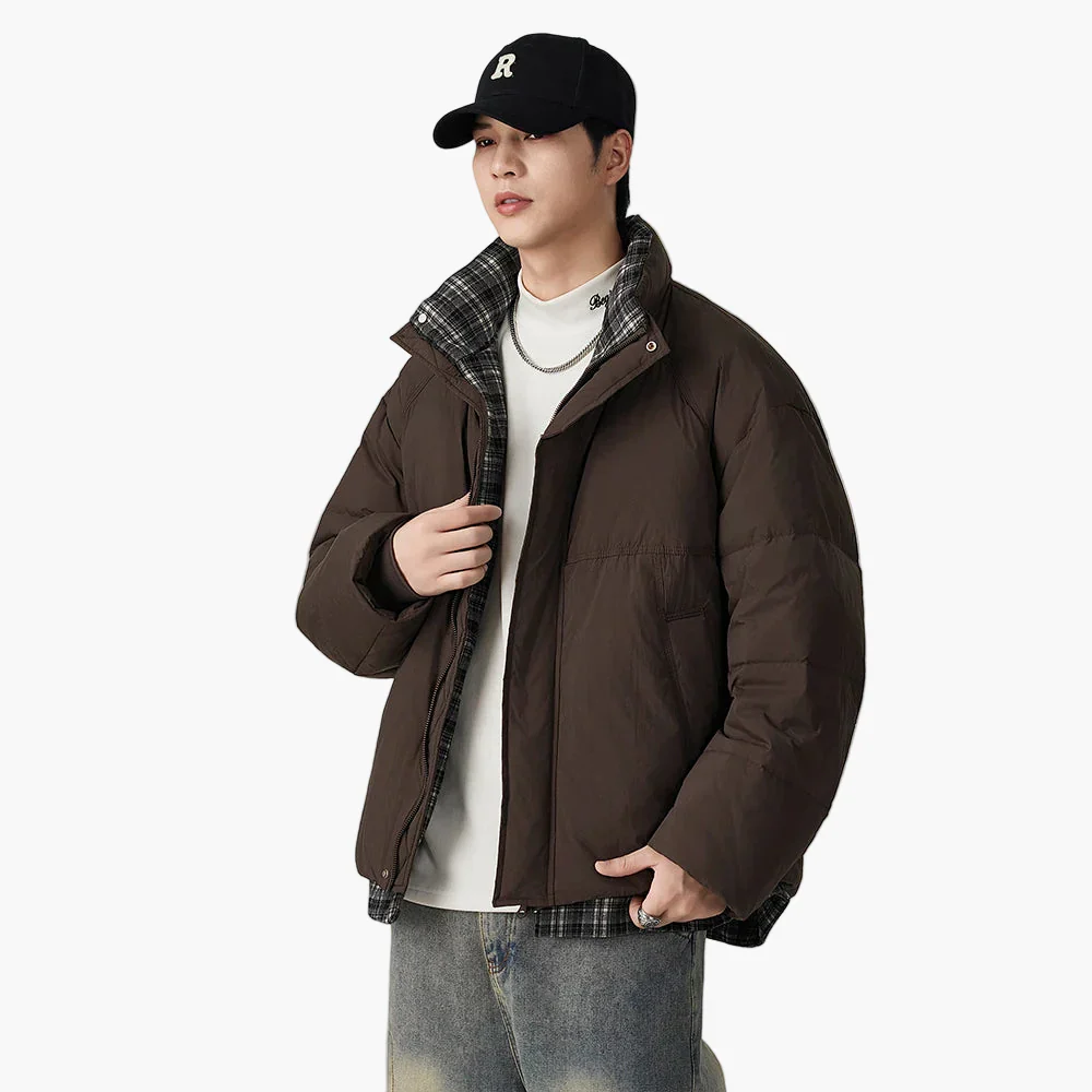 Herren Oversized Steppjacke im Streetwear Stil – Lässige Winterjacke für Alltag und Freizeit - Image 5