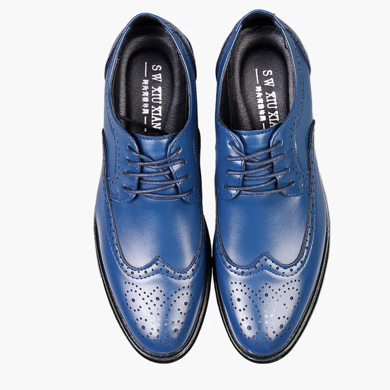 Herren Oxford Business Schuhe mit Brogue-Design – Elegante Schnürschuhe für formelle Anlässe - Image 4