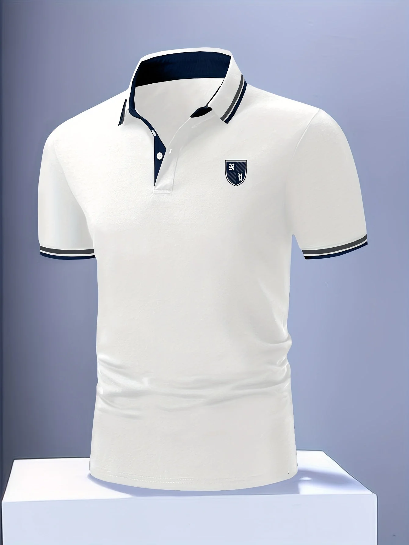 Herren Polo-Shirt Casual Stil mit Kontrastkragen – Kurzarm, Sommer, Freizeit - Image 11