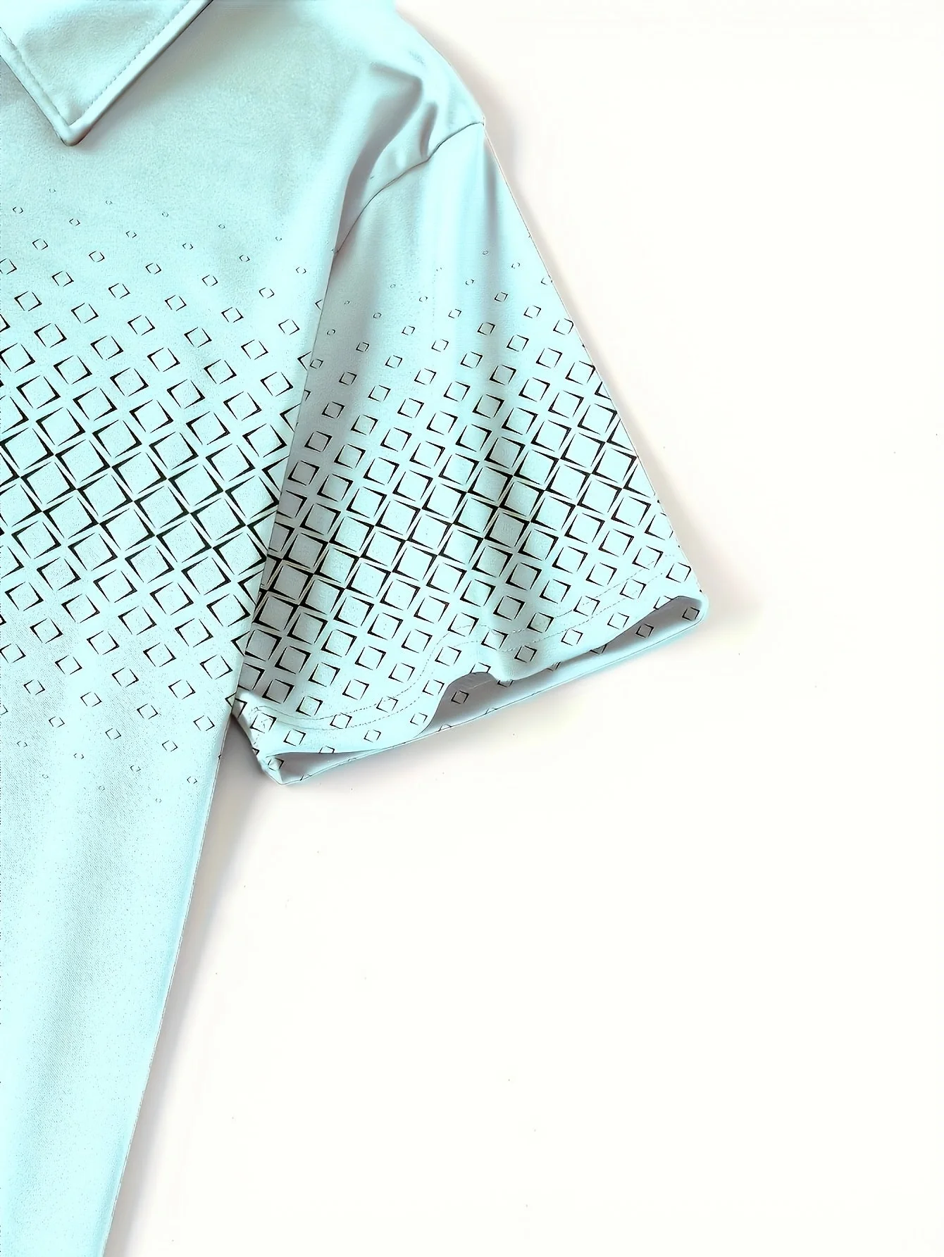 Herren Polo-Shirt mit geometrischem Muster – Modischer Freizeit-Look für Alltag und Sommer - Image 7