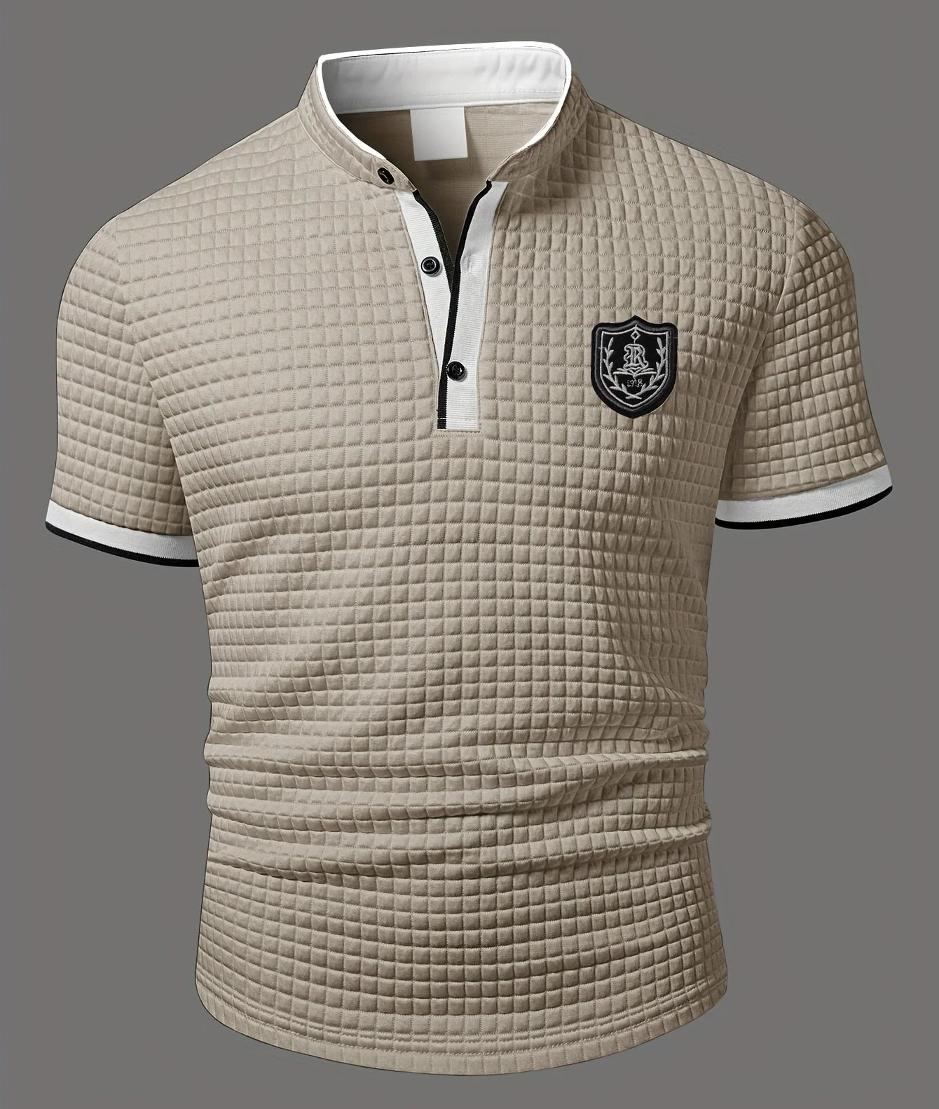 Herren Polo Shirt Modern Casual mit Stehkragen und Knopfleiste – Stilvolles Freizeitshirt - Image 11